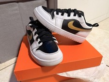 Jordan 1 Low Unisex Kids Sneakers Black/White...