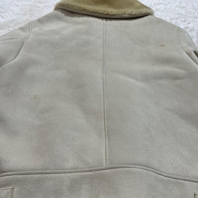 UNITED CARR by Buzz Rickson's B-3 Shearling Jacket White Size L