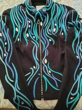 DARDAR8 WESTERN PLEASURE SHOW SHIRT JACKET HORSEMANSHIP SHOWMANSHIP HORSE HOBBY