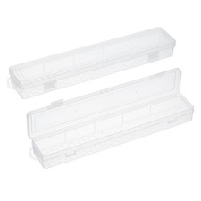 Art Tool Storage Box Craft Supplies for Brushes , 13.58 x 1.46 x 2.56", 2 Pcs