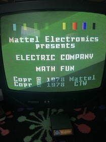 Lot Of 2 Intellivision Games Electric Company Hame Cartridges MATH & WORD FUN