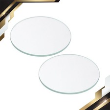2Pcs Flashlight Glass Lens 2.05x0.08 Inch Dia