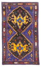 Traditional Vintage Hand-Knotted Area Rug 2'6" x 4'3" Oriental Wool Carpet