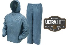 FROGG TOGGS Men's Ultra-Lite  Waterproof Breathable Rain Suit Small Blue