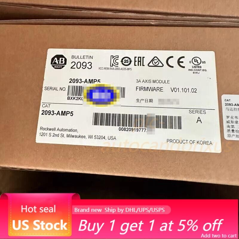 2093-AMP5 Kinetix 2000 Axis Module New 2093-AMP5 Fast Shipping US Free Tax