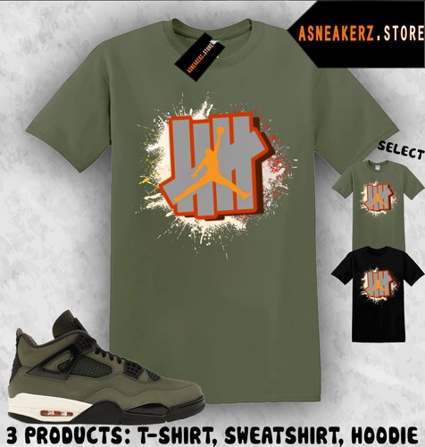 Sneakerhead Jumpman Tee Shirt Matching Undefeated x AJ 4 OG 2025 Match Sneaker