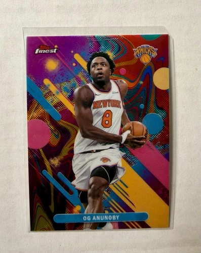 OG Anunoby 2025-26 Topps Finest Basketball Oil Spill Refractor New York Knicks