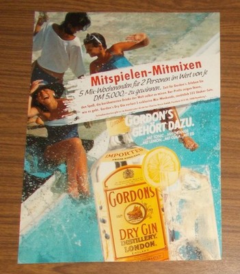 Rare Advertising GORDON'S DRY GIN Must - Anything Else Can 1969