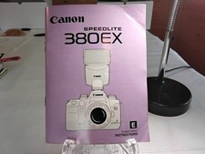 Canon 380EX Speedlite Flash Instruction Manual-English