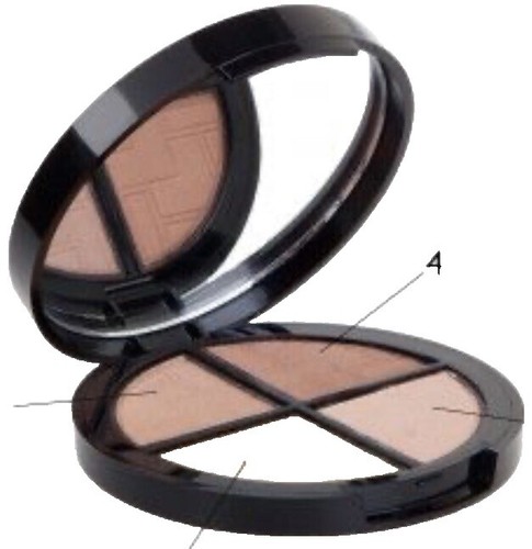 EYESHADOW QUAD NAKEDS-SATINS IN BRONZE NEUTRALS FROM MUA COUNTER