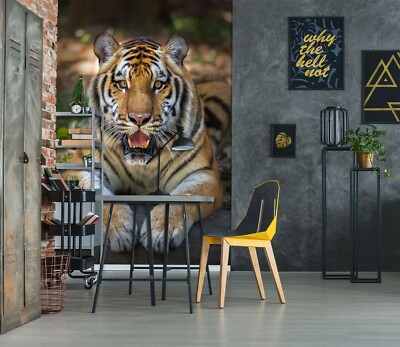 Autocollant Mural 3D Tiger King O694 - Poster Géant Personnalisable - Décoration Murale