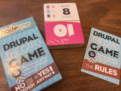 Drupal Card Game Computer Programming Web Design Software Education RARE