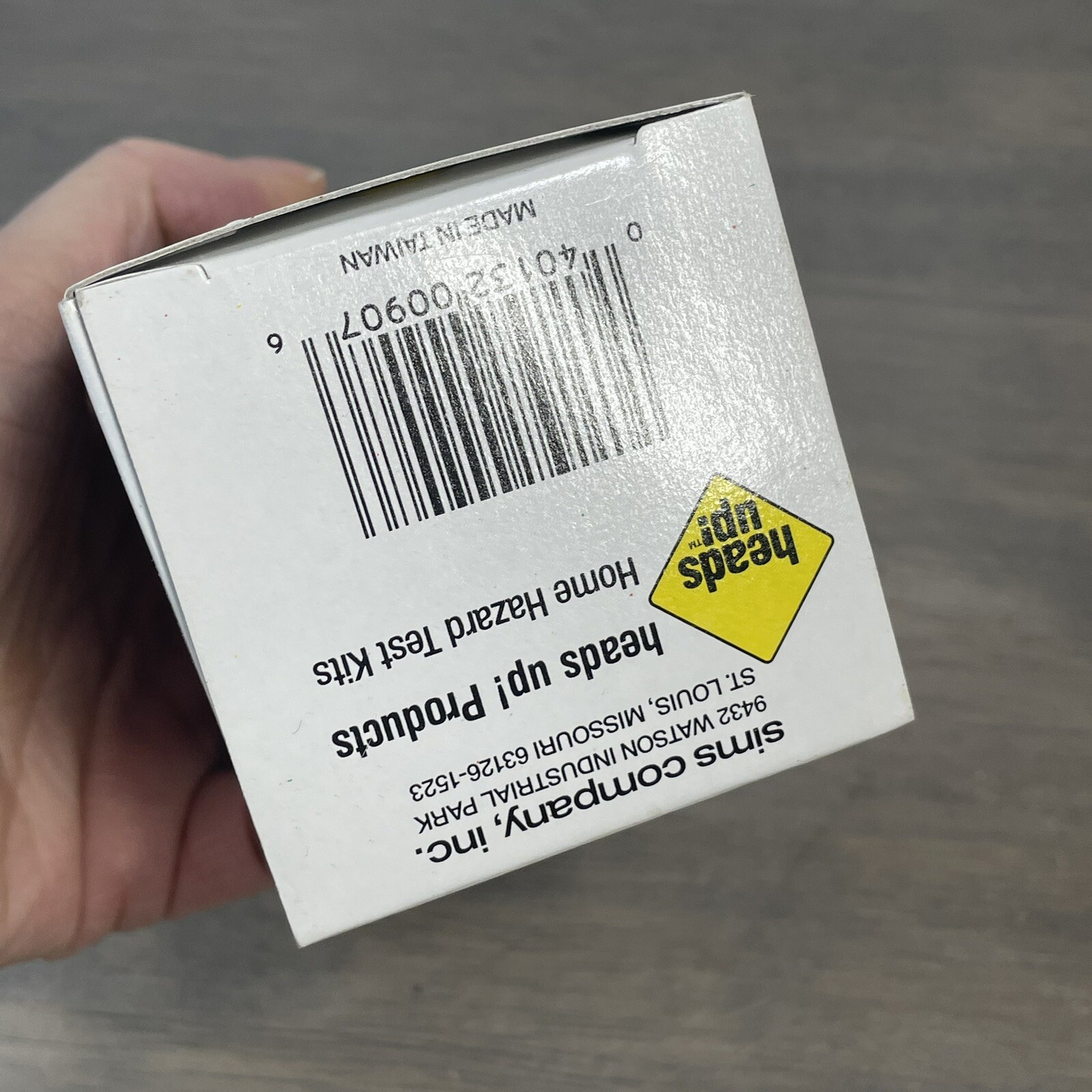 VTG Silver Heads up! Christmas Tree FIRE ALARM ORNAMENT New In Box Sims