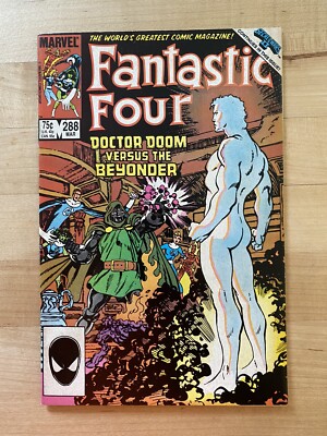 FANTASTIC FOUR #288 - DR. DOOM VS. THE BEYONDER! SECRET WARS II, MARVEL COMICS!