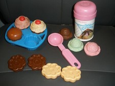 Vintage Fisher Price Fun with Food desserts Ice Cream, Cookies, Cupcakes T24