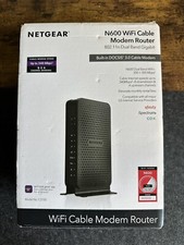 Netgear C3700 N600 802.11n Dual Band Gigabit DOCSIS 3.0 Wi-Fi Cable Modem Router