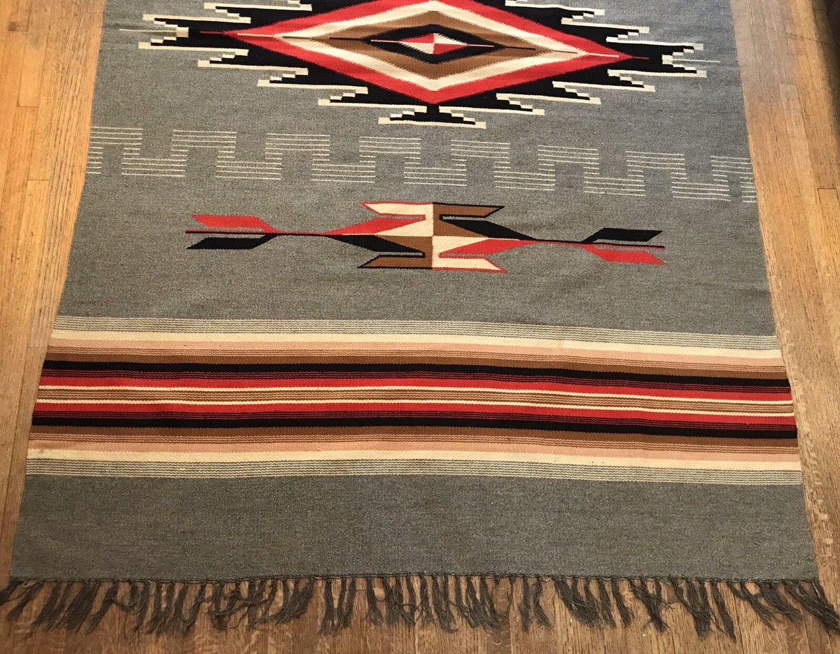☆特大☆Ortega Vintage Chimayo Rug157cm×30cm Long Exquisite Chimayo Ortega Handwoven Chimayo Coat