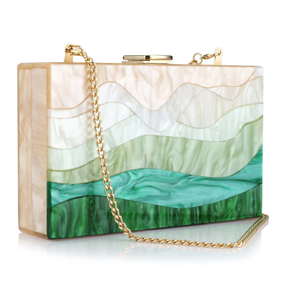 Women Clutch Bag  Evening Purse Clear Acrylic for Party Cocktail Ladies Handbag 