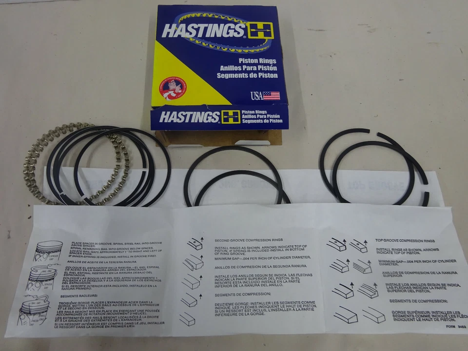 Harley BT Rpl HASTING 6482 1200cc 41-E80 ELECCIÓN de 10/20/40/60/anillos de pistón Foto 3 de 4