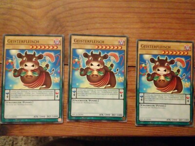 3x MACR-DE096 Geisterfleisch Common 1.Auflage  in mint,playset