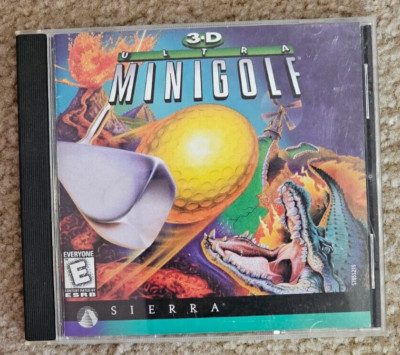 Vintage Sierra 3D ULTRA MINIGOLF Game CD for PC Windows Mini Golf