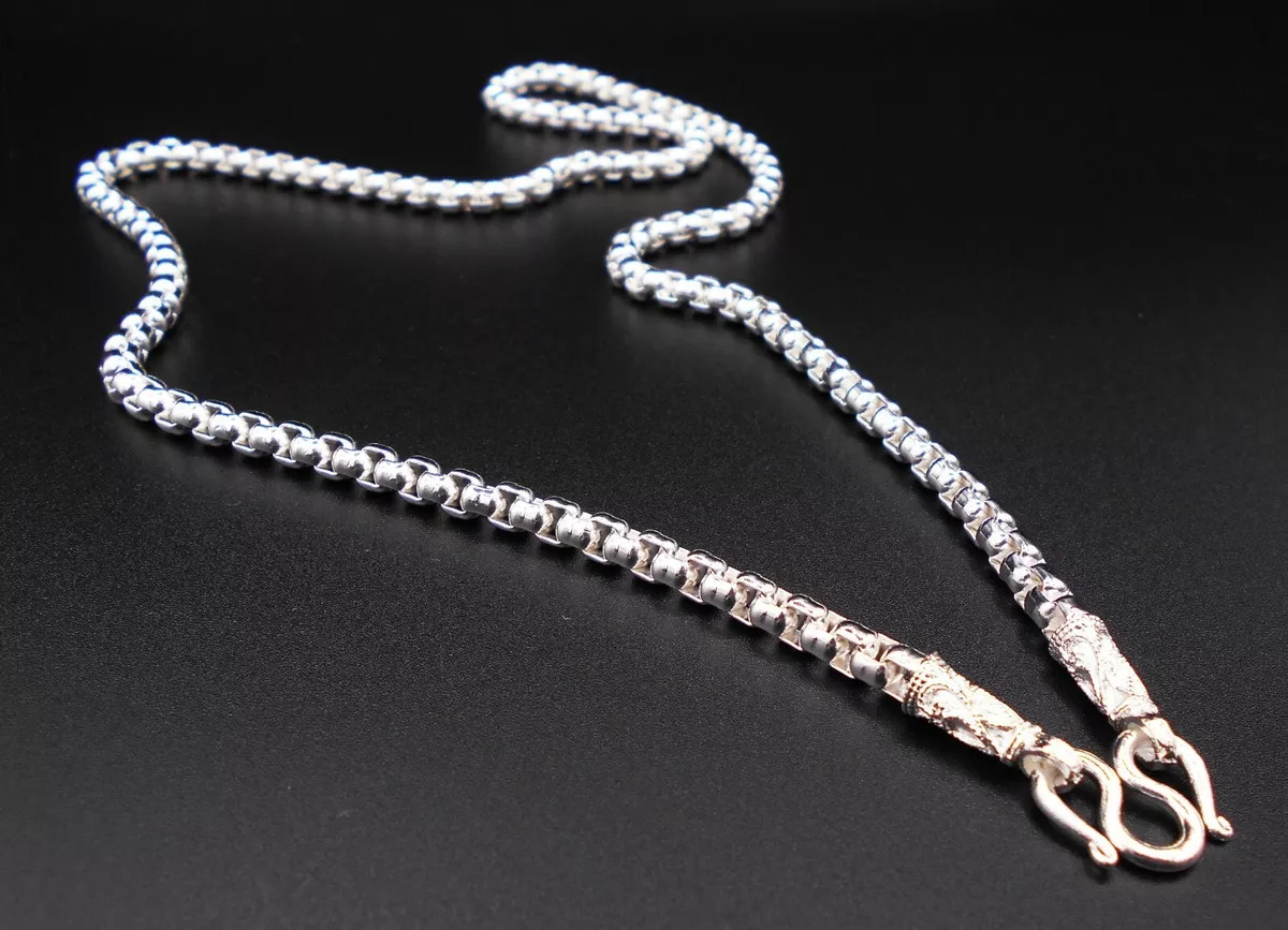 24k white gold chain mens deals