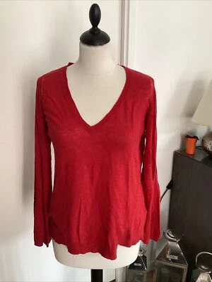Pull ZADIG & VOLTAIRE taille S rouge très bon état  - Photo 1/4