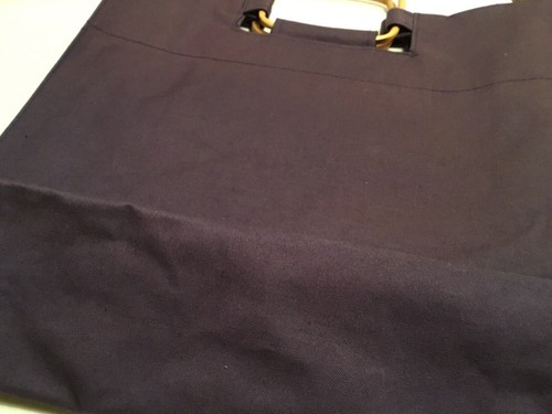 ADICO CANVAS TOTE W/ WOOD HANDLES! FOR CROSS STITCH HOOP SCISSORS NEEDLES - Picture 11 of 11