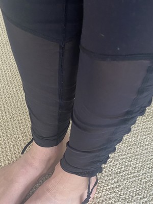 lululemon leggings with mesh