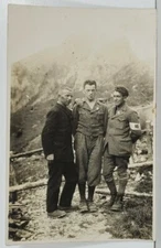 RPPC WW1 Era Soldiers Men Real Photo Postcard P17