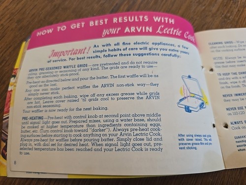 Lot Of 3 Vtg Appliance Booklets Dormey Mixer, West Bend Bean Pot, Arvin Grill - Picture 14 of 15