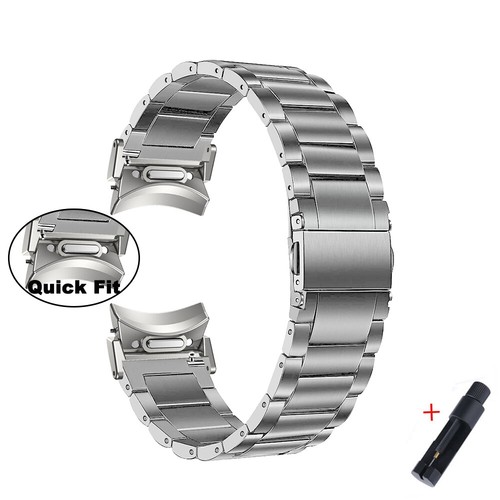 For Samsung Galaxy Watch 6Classic 43/47mm 6 5 4 5Pro Titanium Band Metal Strap - 第 17/24 張圖片