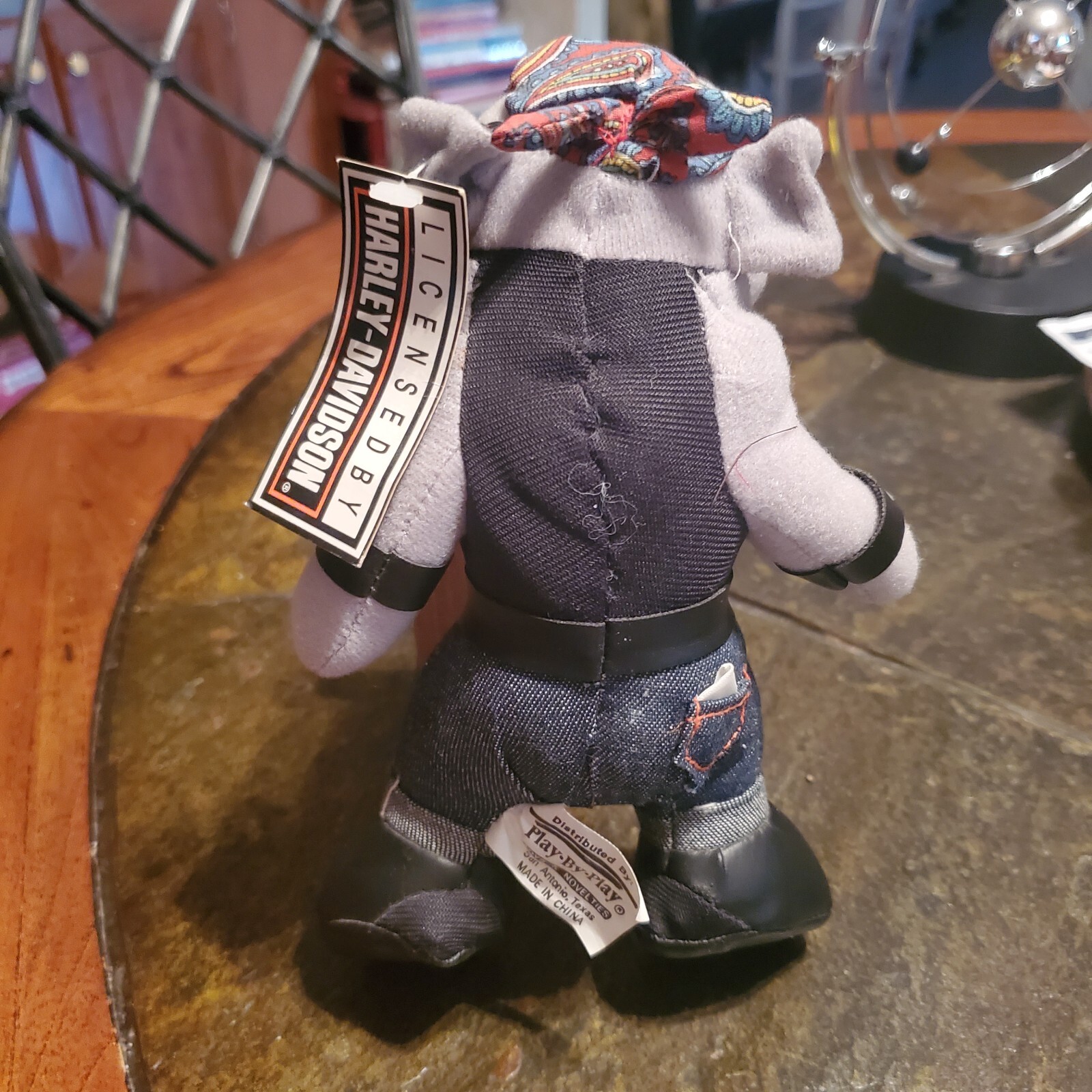 Harley Davidson VTG '93 Plush 8" Bull Dog Stuffed Play by Play Official Licensed