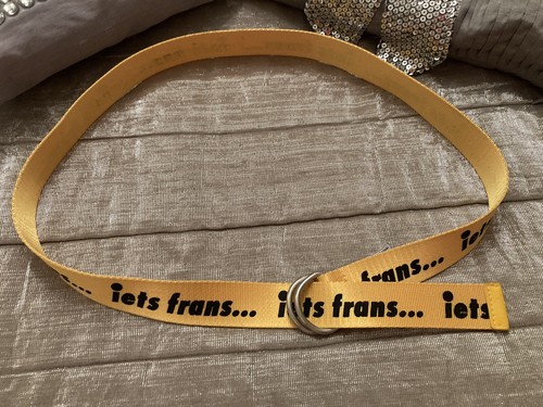 URBAN OUTFITTERS Yellow Canvas Belt S XS Women’s UO Adjustable Waist iets frans - Picture 6 of 10