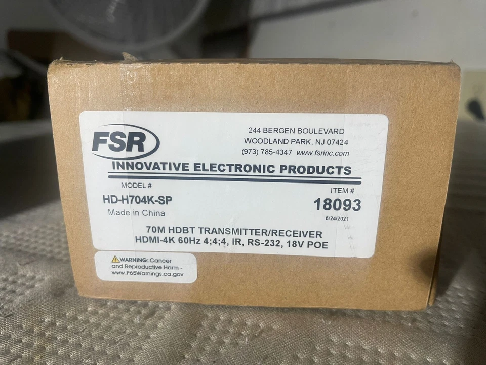 Juego de extensores FSR HDBaseT 4K/60 4:4:4 IR y RS-232 18V PoE Foto 2 de 3