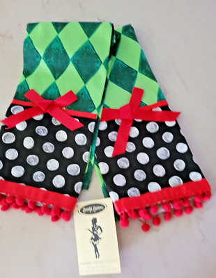 CHRISTMAS 18'' x 28'' Cypress Home FUNKY Flavorful Fashions 100% Cotton Tea Towels