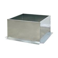 33" W Commercial Restaurant Hood Flat Curb, Stainless Steel