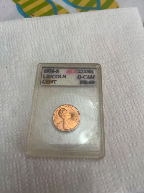 1976 s lincoln cent ultracam ACG PF69