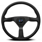 <!--F#f_0-->MOMO Montecarlo 380MM Leather steering wheel HDT Blue/Red Horn<!--F/-->