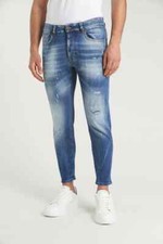 ZU ELEMENTS  Jeans cropped fit con rotture ZU1223 MADE IN ITALY