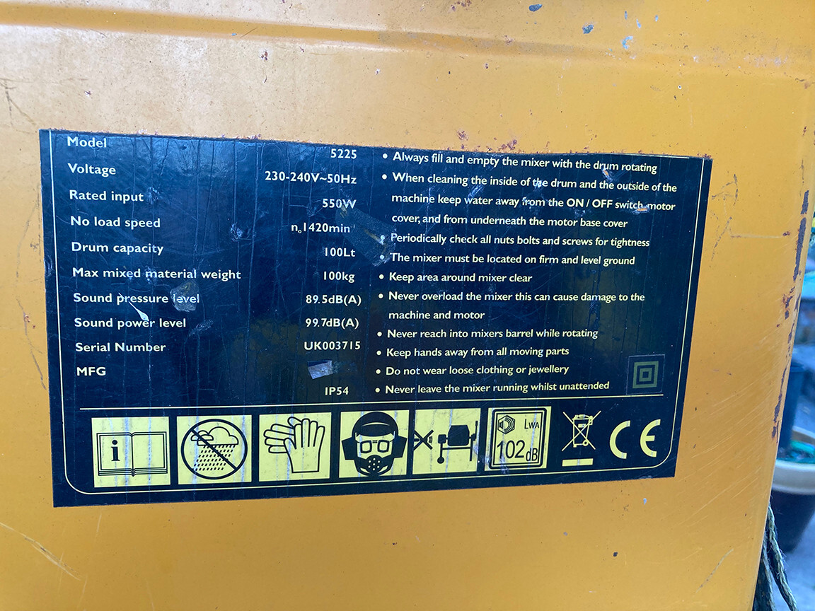 used electric concrete mixer eBay