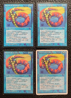 MTG x4 Lord of Atlantis EX FBB Magic - Lord of Atlantis - First Edition