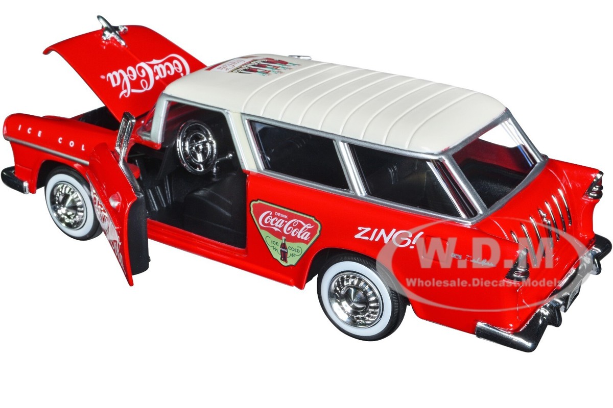 ミニカー Coca-Cola 1955 Chevy Bel Air Nomad Wagon Amazon.com: Motor city classics | Coca-Cola 1955 Chevy Nomad 1:24