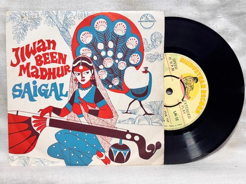 Saigal Jiwan Been Madhur Rare 1973 EP Vinyl Record 45 Rpm Bollywood Indian EX - Foto 1 di 8
