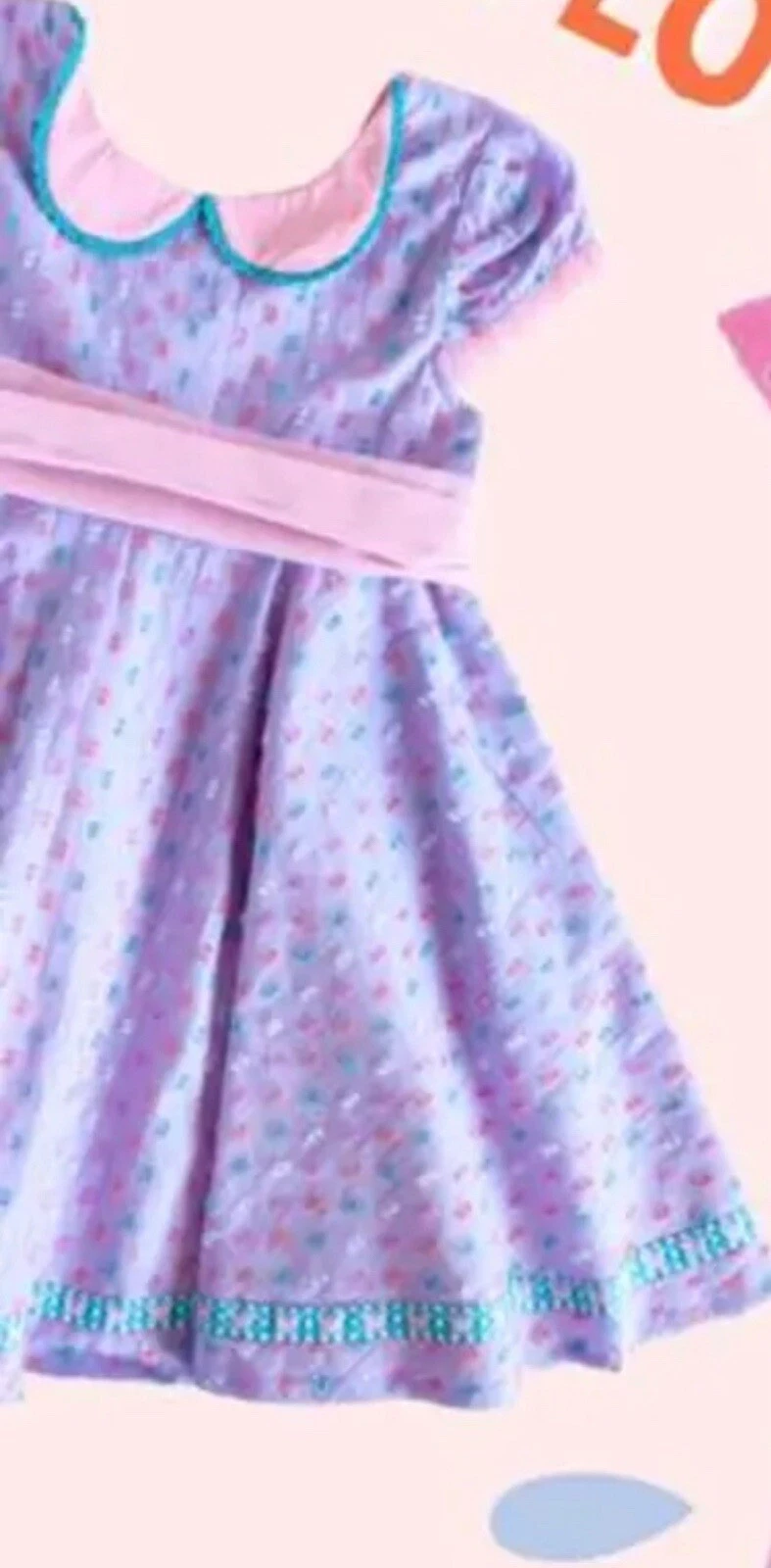 Girls Wildflowers clothing La La Land Purple Pintuck Birthday Dress size 12 NWT