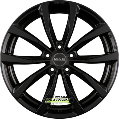 Mak Wolf gloss black 7x17 ET41 - LK5/110 ML65.1 Felge Alu