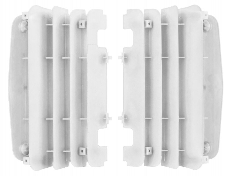 Ouïe radiateur Polisport blanc en plastique flexible pour Yamaha YZ-F 450 10-13