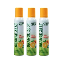 Citrus Magic Organic Air Freshener Spray Orange Zest 3 oz Pack of 3