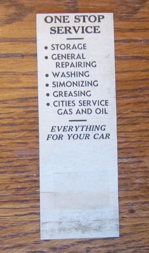 CITIES SERVICE GAS STATION MATCHBOOK COVER: JACK WEES PLYMOUTH CARS SULLIVAN, IN - Foto 3 di 3