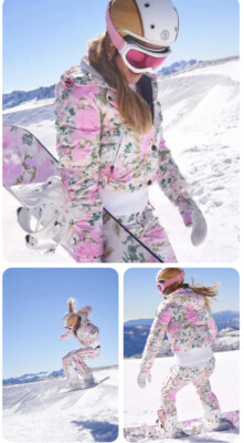NWT LoveShackFancy X Bogner Fire + Ice Sella Ski Jacket Sz12/L Pale Blush